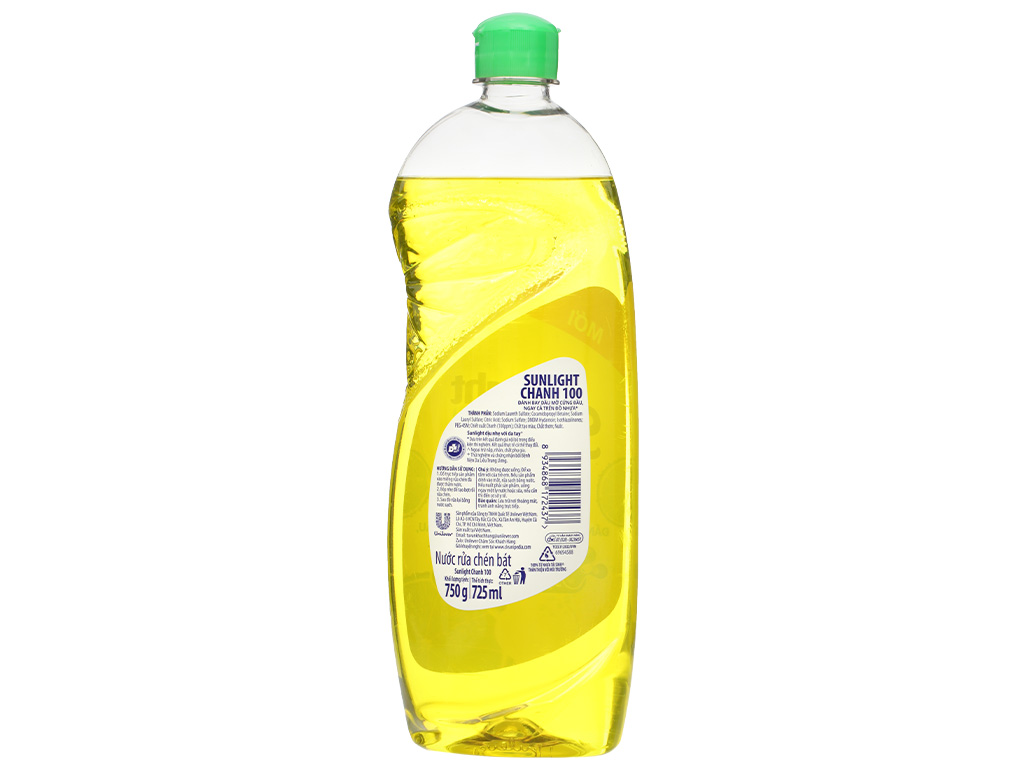 Nước rửa chén Sunlight chanh 750g