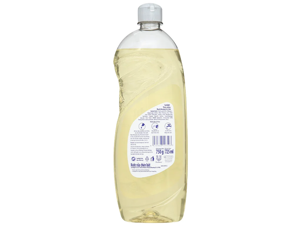 Nước rửa chén Sunlight muối khoáng lô hội 750g