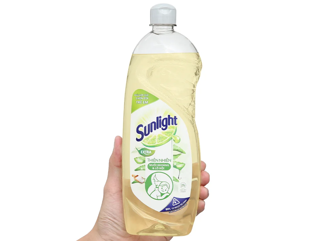 Nước rửa chén Sunlight muối khoáng lô hội 750g