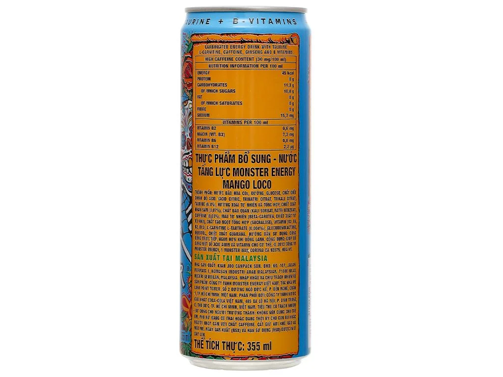 Nước tăng lực Monster Mango vị xoài 355ml