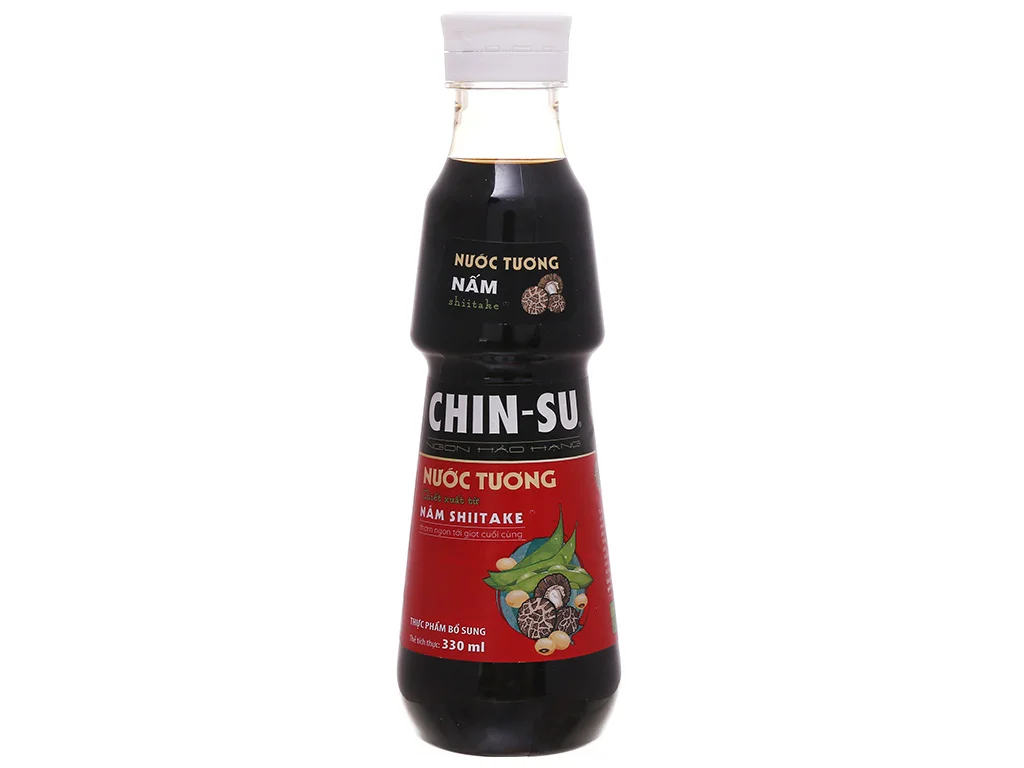 Nước tương Chin-su nấm Shiitake chai 330ml