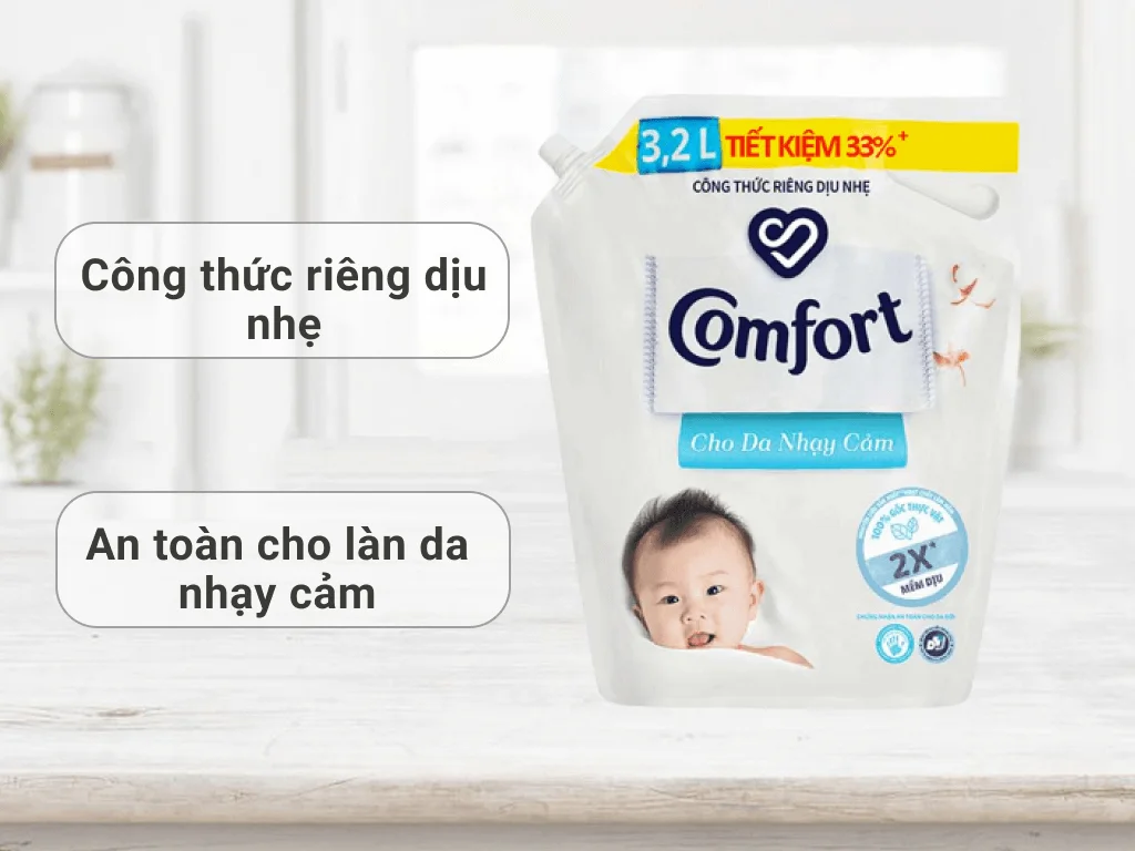 Nước xả Comfort trắng 3.2l