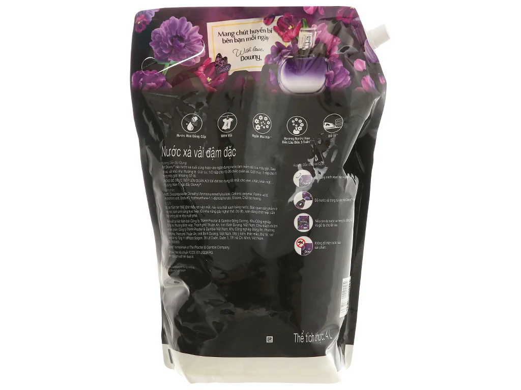 Nước xả Downy túi Huyền Bí 4L