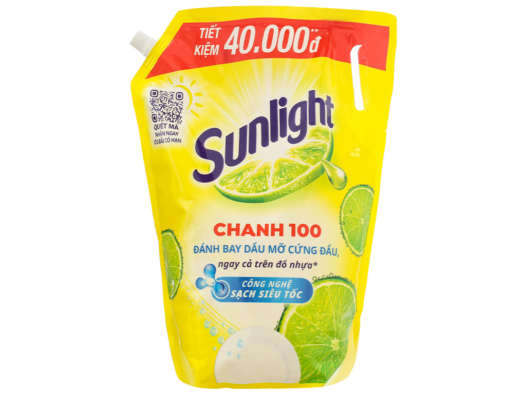 Nước rửa chén Sunlight chanh 100 3.5kg (3.38l)