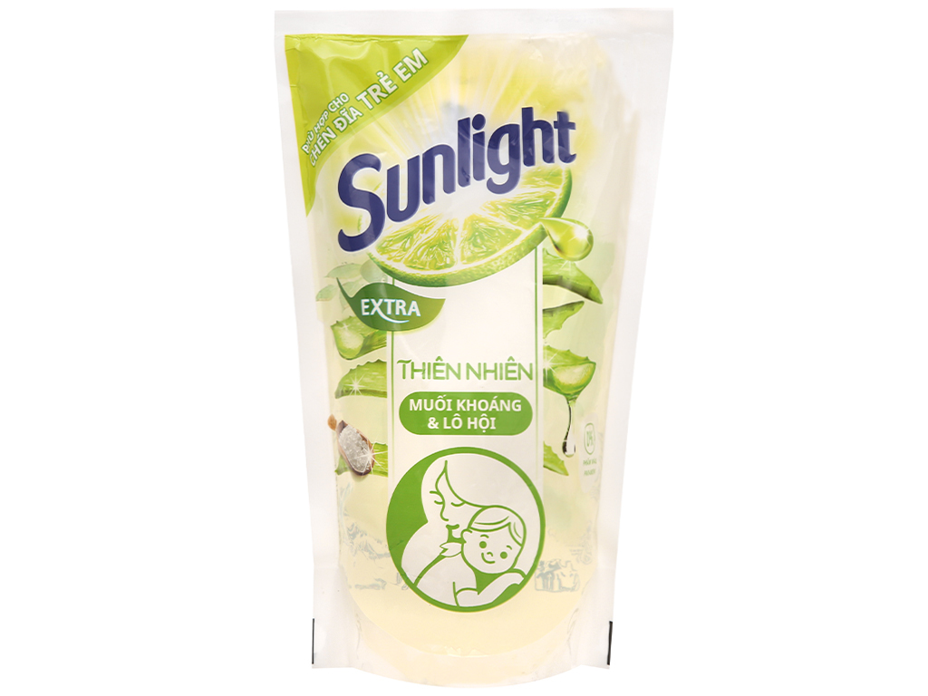 Nước rửa chén Sunlight muối khoáng và lô hội 750g