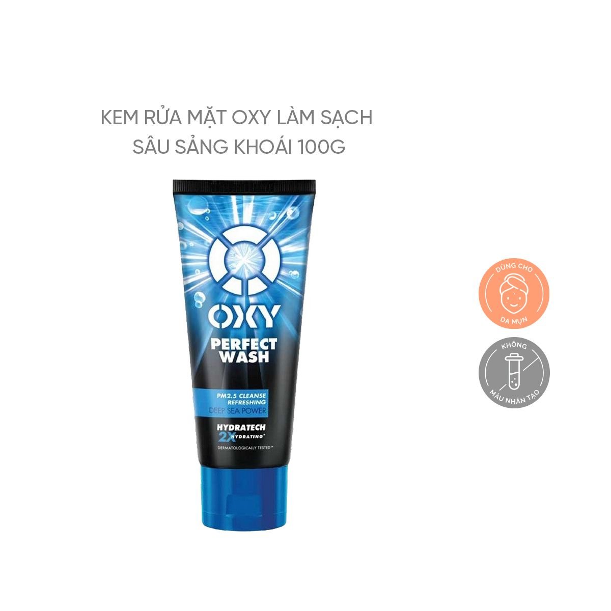 Sữa rửa mặt Oxy perfect wash hydratech 100g