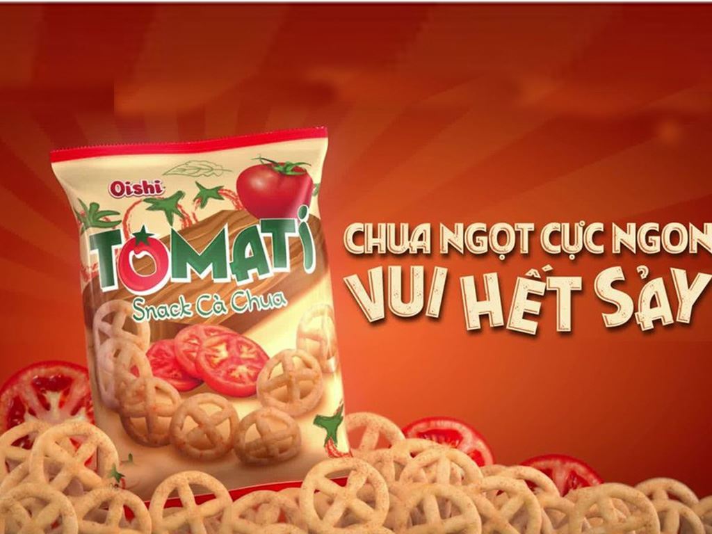 Oishi Snack cà chua 68g