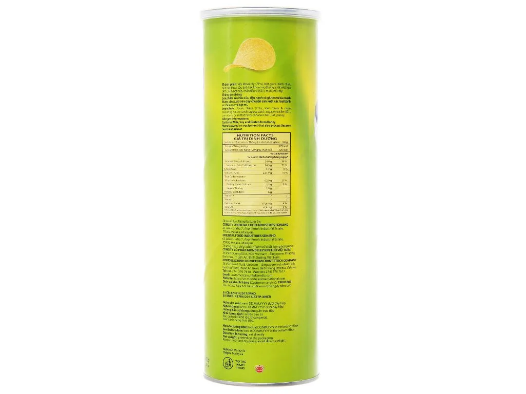 Bánh Slide khoai tây vị kem chua và hành 150g