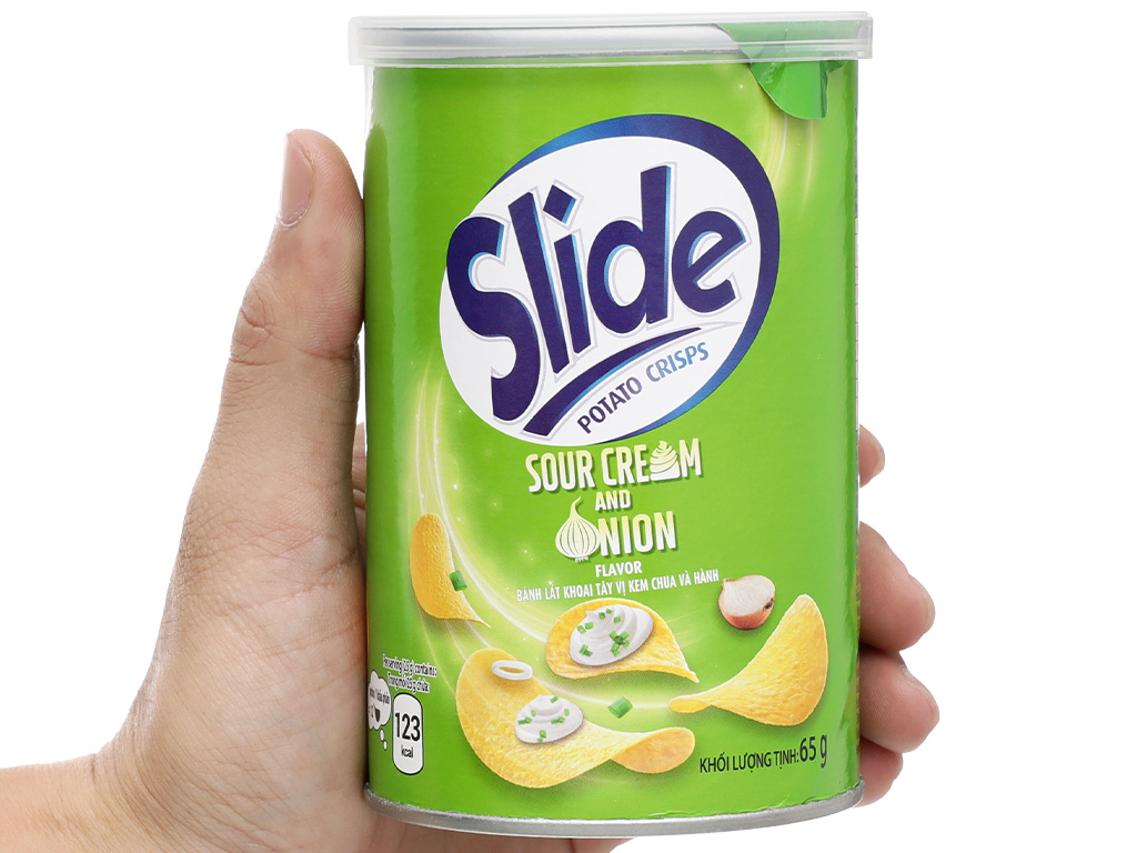Bánh Slide khoai tây vị kem chua và hành 65g