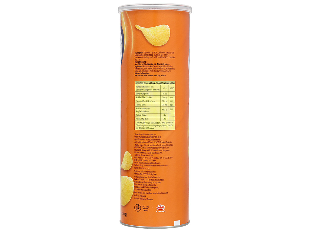 Bánh Slide khoai tây vị thơm cay 150g