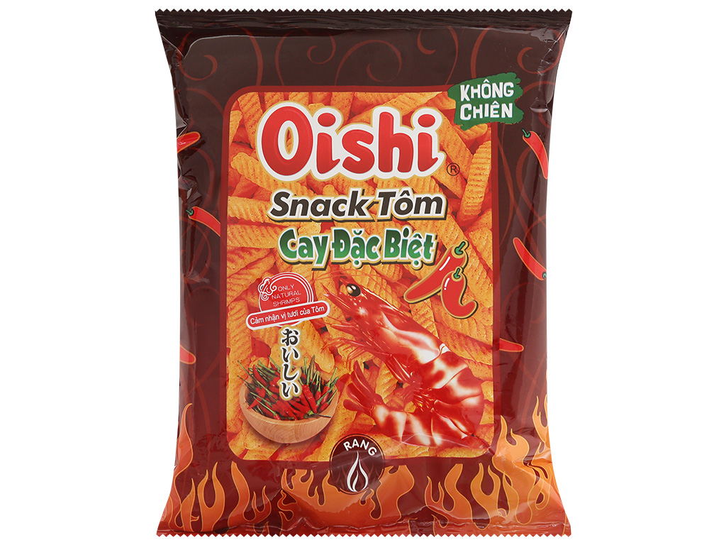 Bánh Oishi snack tôm cay đặc biệt 32g