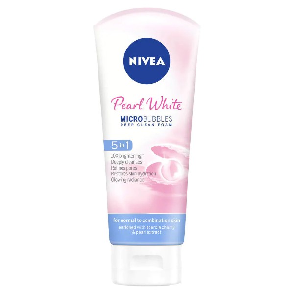 Sữa rửa mặt Nivea pearl bright clay foam 100g