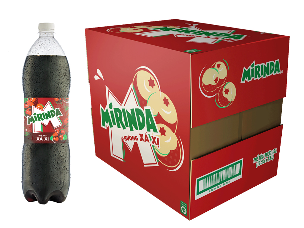 Mirinda xá xị chai nhựa 1.5L