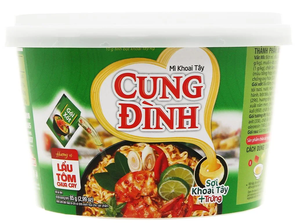 Mì thố Cung Đình tôm chua cay 85g