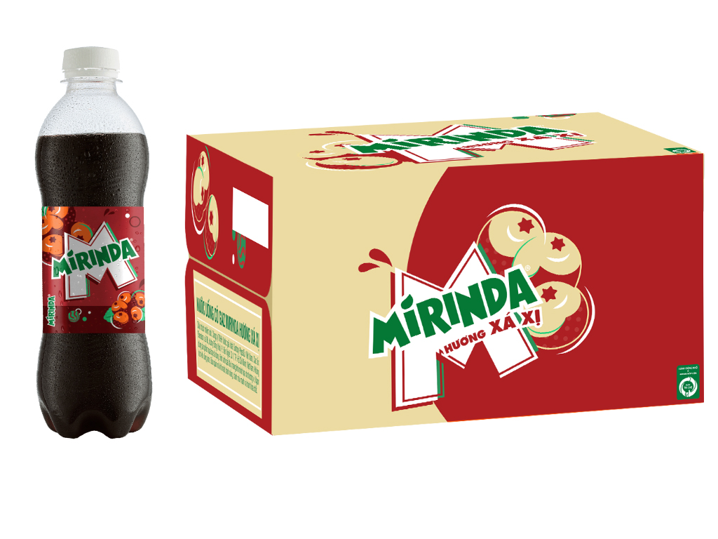 Mirinda xá xị chai 390ml
