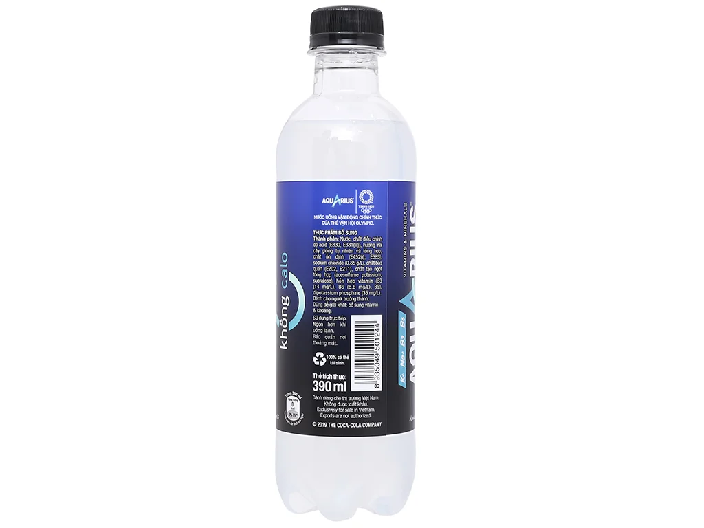 Nước thể thao Aquarius không Calo 390ml