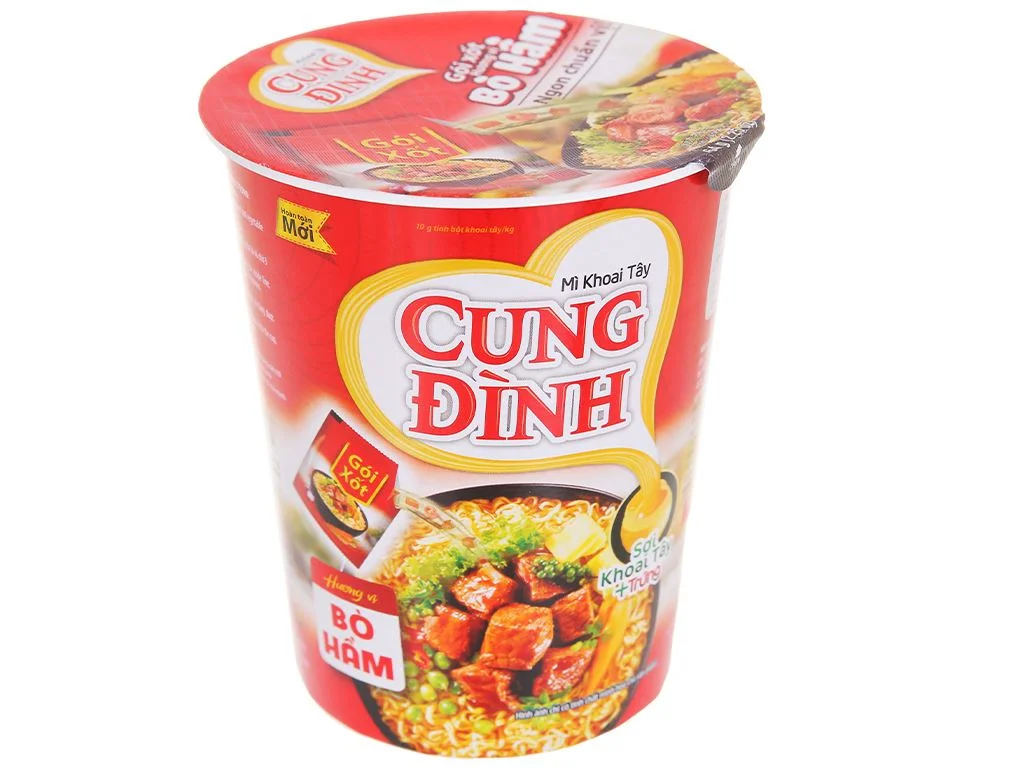 Mì ly Cung Đình bò hầm 64g