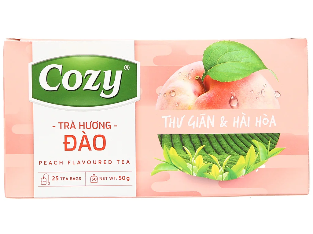 Trà Cozy hương đào (25 túi x 2g)