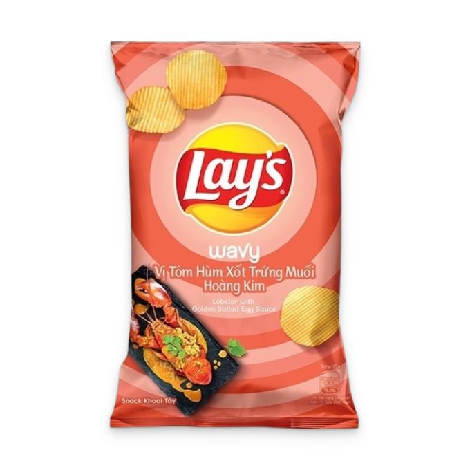 Bánh Lay's vị tôm hùm xốt trứng muối hoàng kim 28g