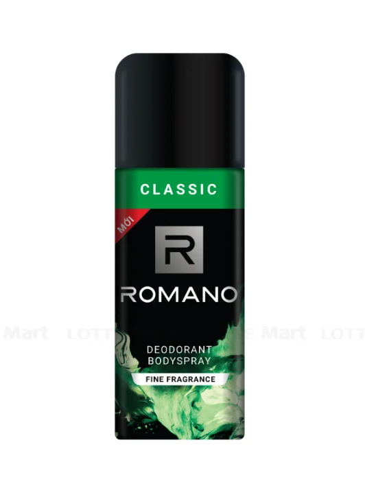 Xịt ngăn mùi toàn thân Romano classic 150ml