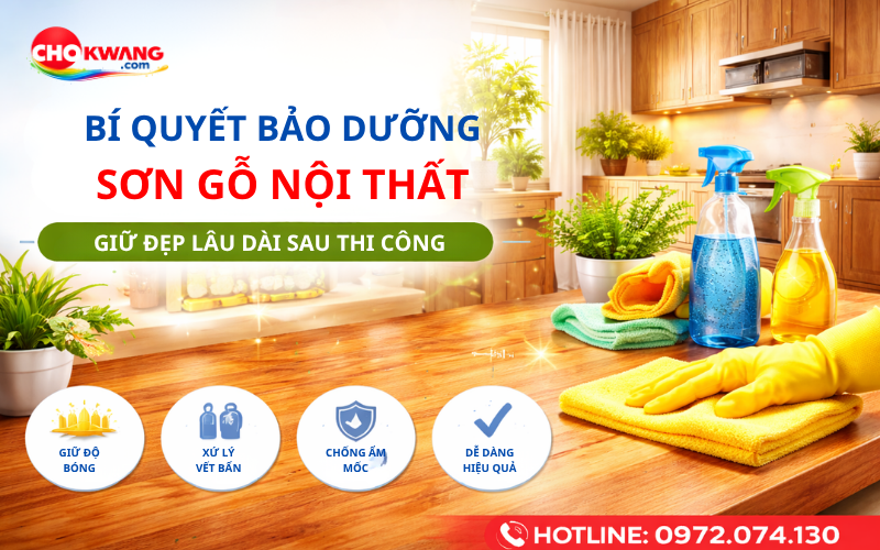 Bí Quyết Bảo Dưỡng Sơn Gỗ Nội Thất – Giữ Đẹp Lâu Dài Sau Thi Công