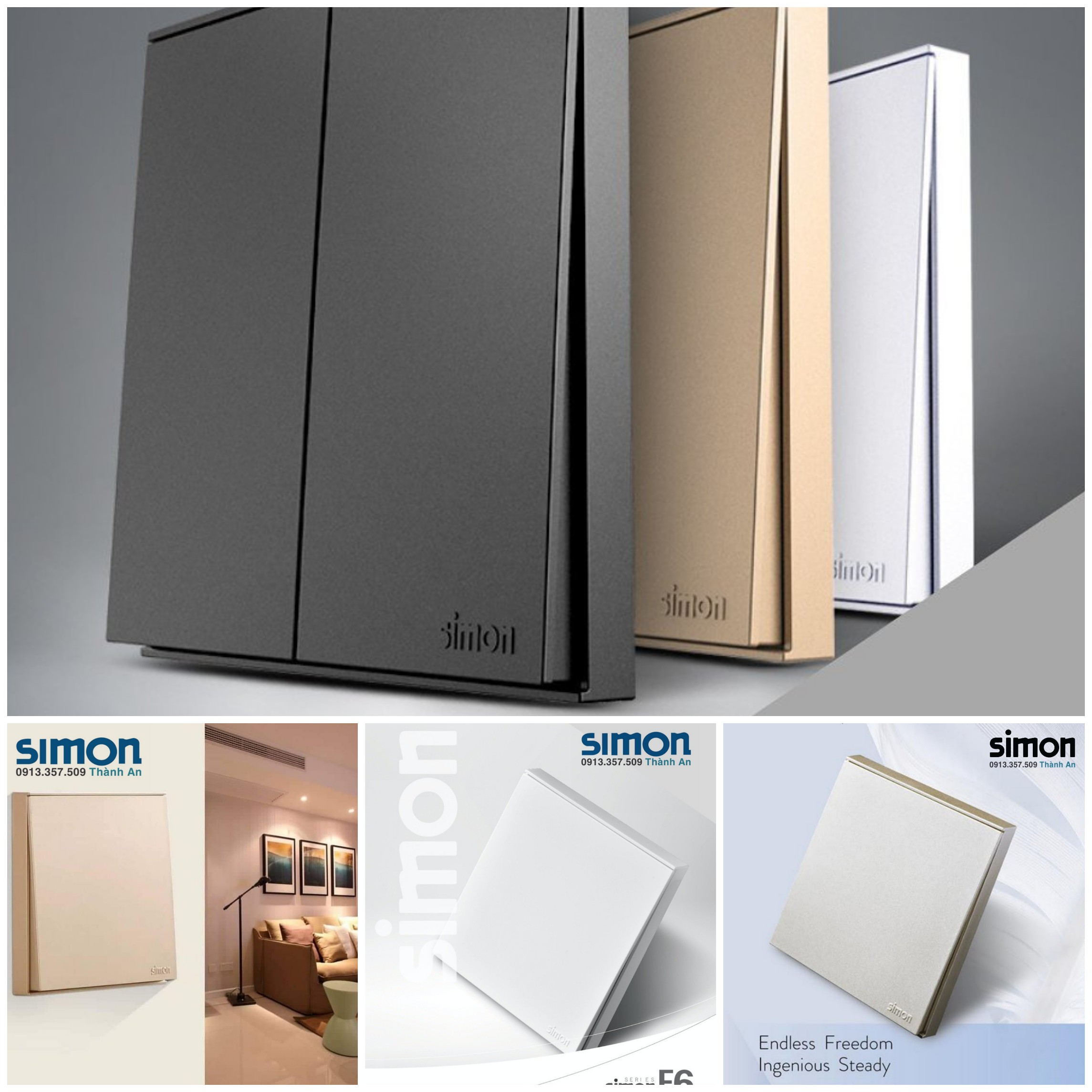 Bảng giá công tắc ổ cắm Simon E6 2026