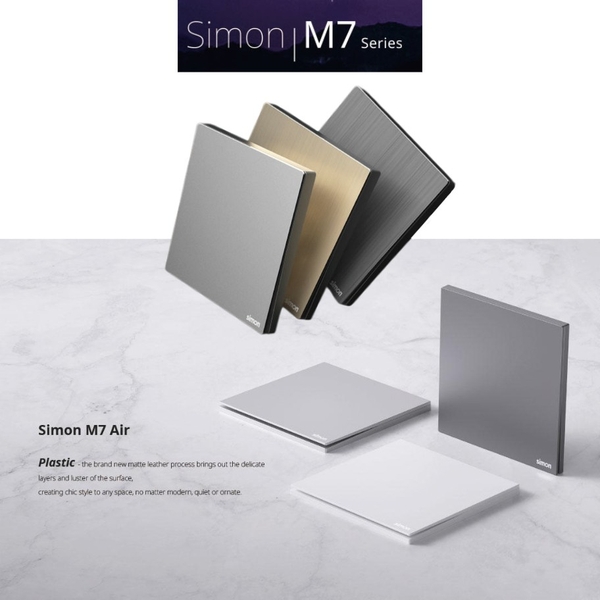 Công tắc ổ cắm Simon M7 – Chuẩn mực mới của thiết bị điện cao cấp trong không gian hiện đại