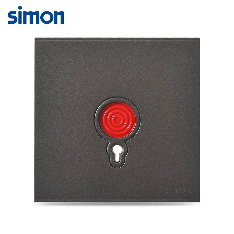  Bộ Công tắc khẩn cấp lắp đế chuẩn vuông màu Xám (Grey) Simon E6 725901-61