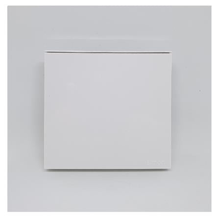 Bộ công tắc đơn, hai chiều có đèn LED mặt vuông màu trắng Simon E6 721014