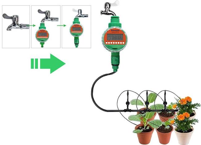 Thiết bị, Van hẹn giờ tưới cây tự động dùng Pin Kawasan BTV01