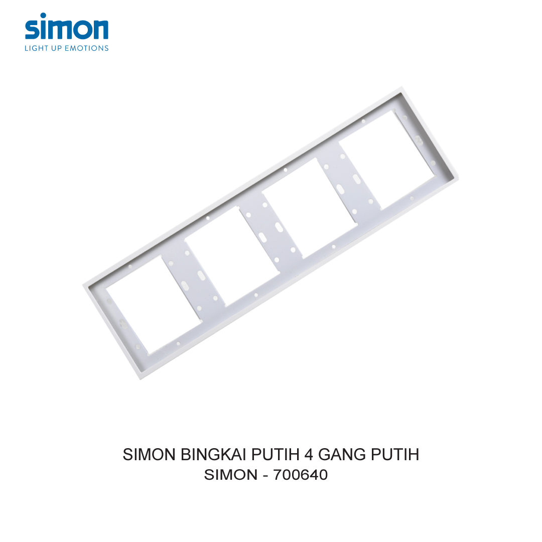 Khung bốn màu trắng Simon i7 700640