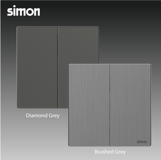 M7 Metal- Bộ ổ cắm TV chuẩn F (Brushed Grey) Simon M7 665114M-2B