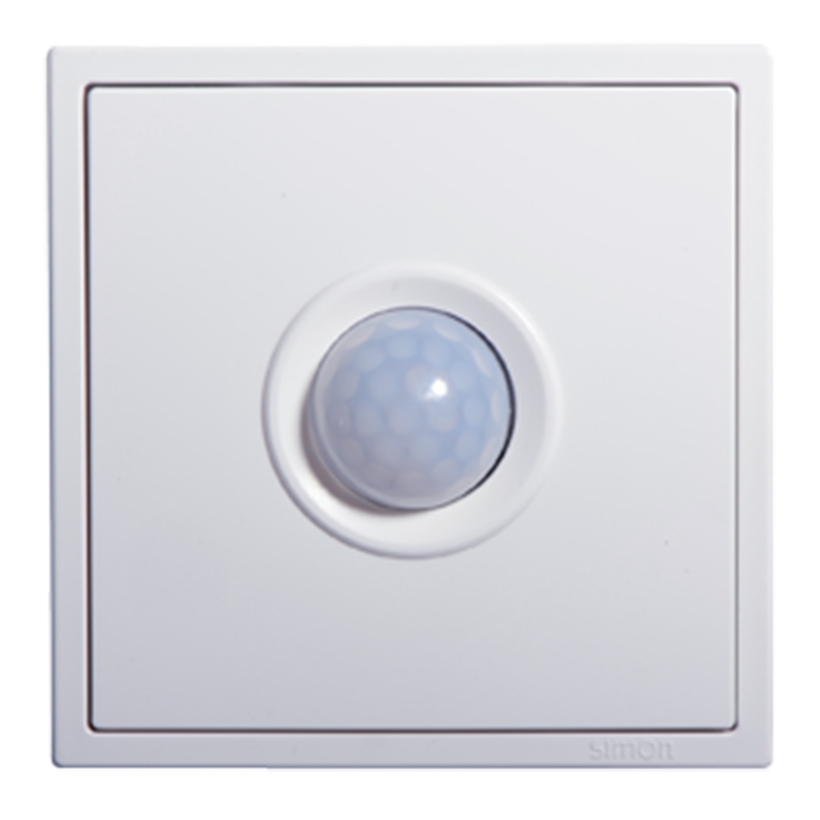 Module cảm biến hiện diện, cảm ứng chuyển động mặt vuông màu trắng Simon i7 70E301