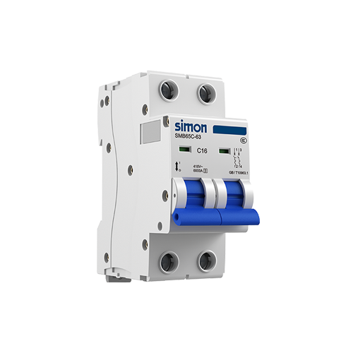 Aptomat dòng cắt 6000A 2P MCB 6k 2P 32A Simon SMB65C-63C32/2