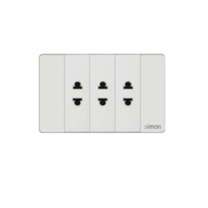 Simon K9 - Bộ 3 ổ cắm 2 chấu 594103