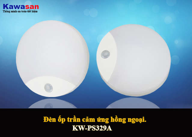 Đèn ốp trần Cảm Biến Hồng Ngoại Kawasan PS329A-10W