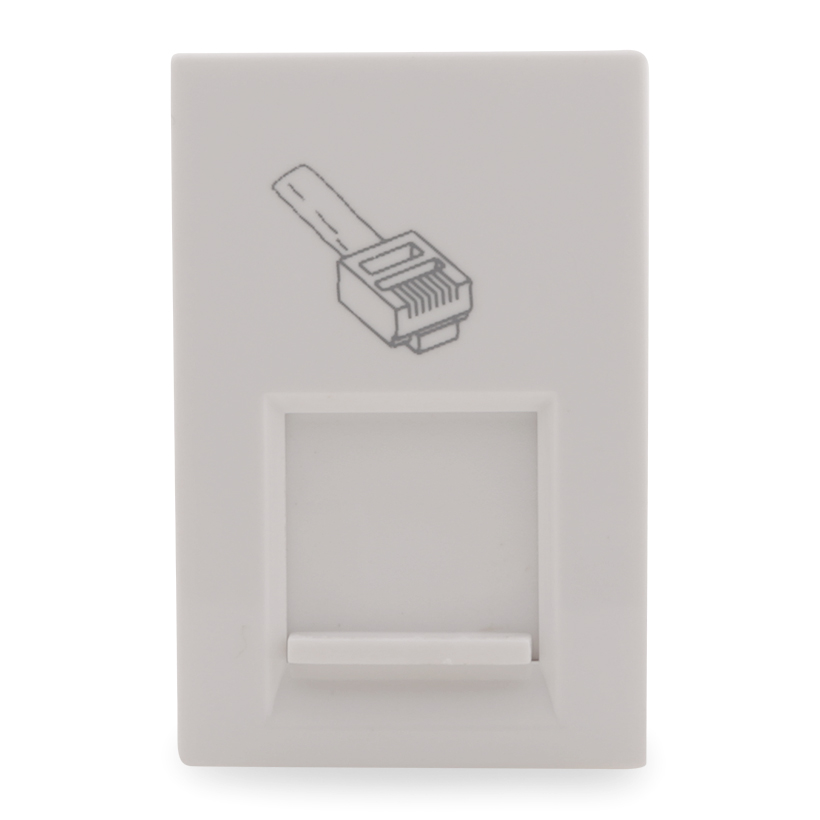 Ổ cắm dữ liệu chuẩn RJ45 Cat.6e (M module) màu trắng Simon 51A H551S6