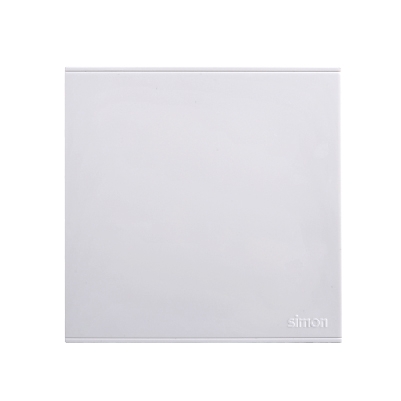 Bộ Mặt che trơn cho công tắc ổ cắm đế vuông màu trắng Simon E6 721000