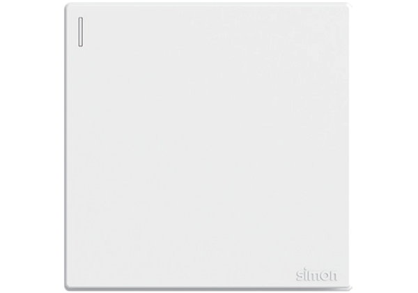 Bộ công tắc 20A, đơn, 1 chiều màu trắng mặt chuẩn vuông Simon S6 582023