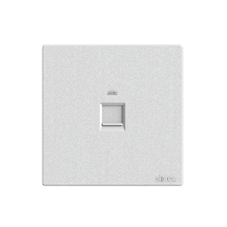 Bộ Ổ cắm mạng đơn cat6 màu trắng mặt vuông cao cấp Simon S6 585218