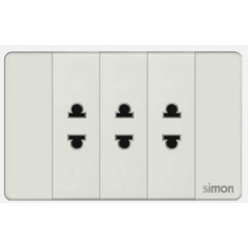 Simon K9 - Bộ 3 ổ cắm 2 chấu 594103