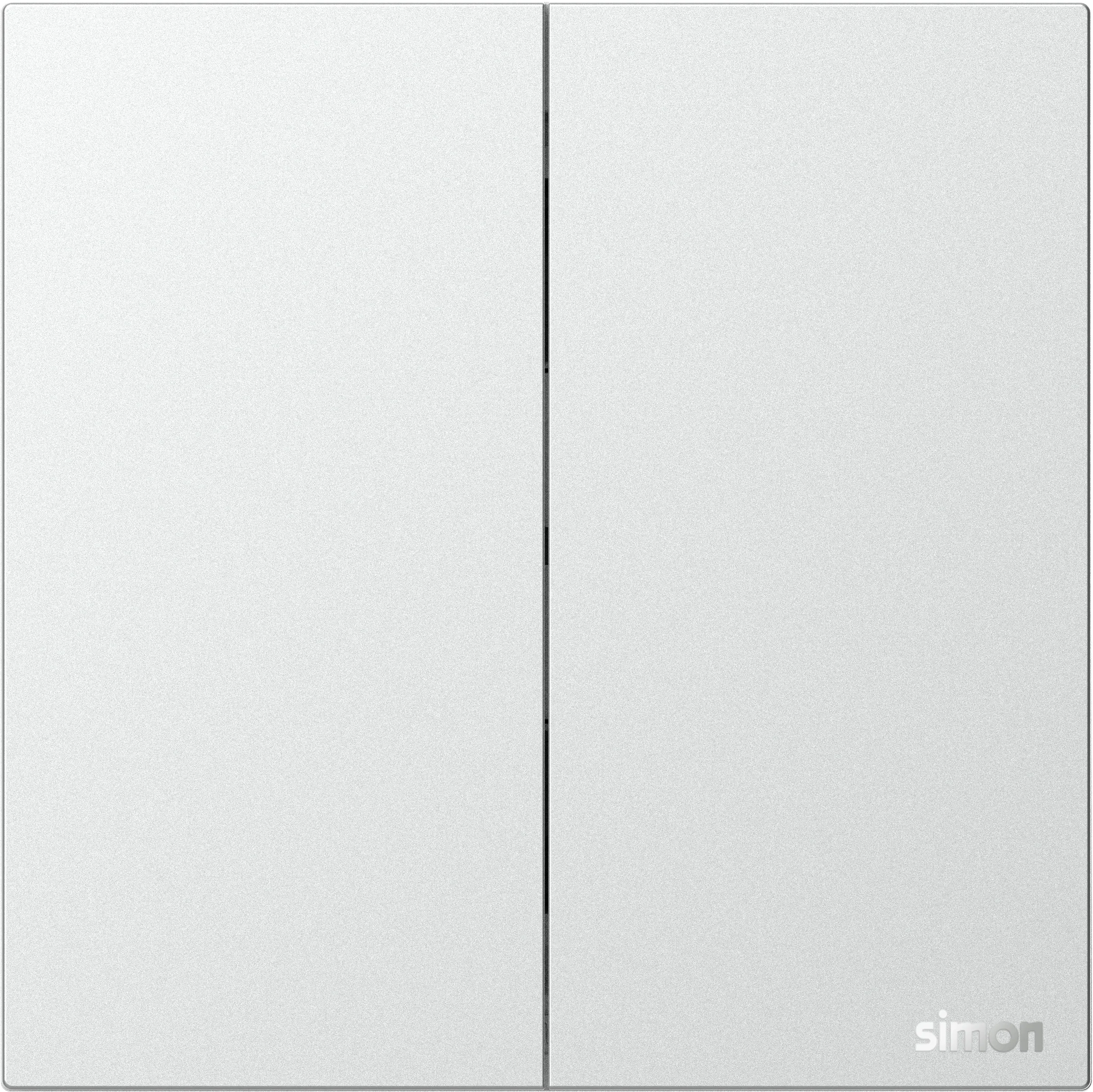 M7 AIR- Bộ công tắc đôi 1 chiều (Platinum Sliver) Simon M7 661021-6R