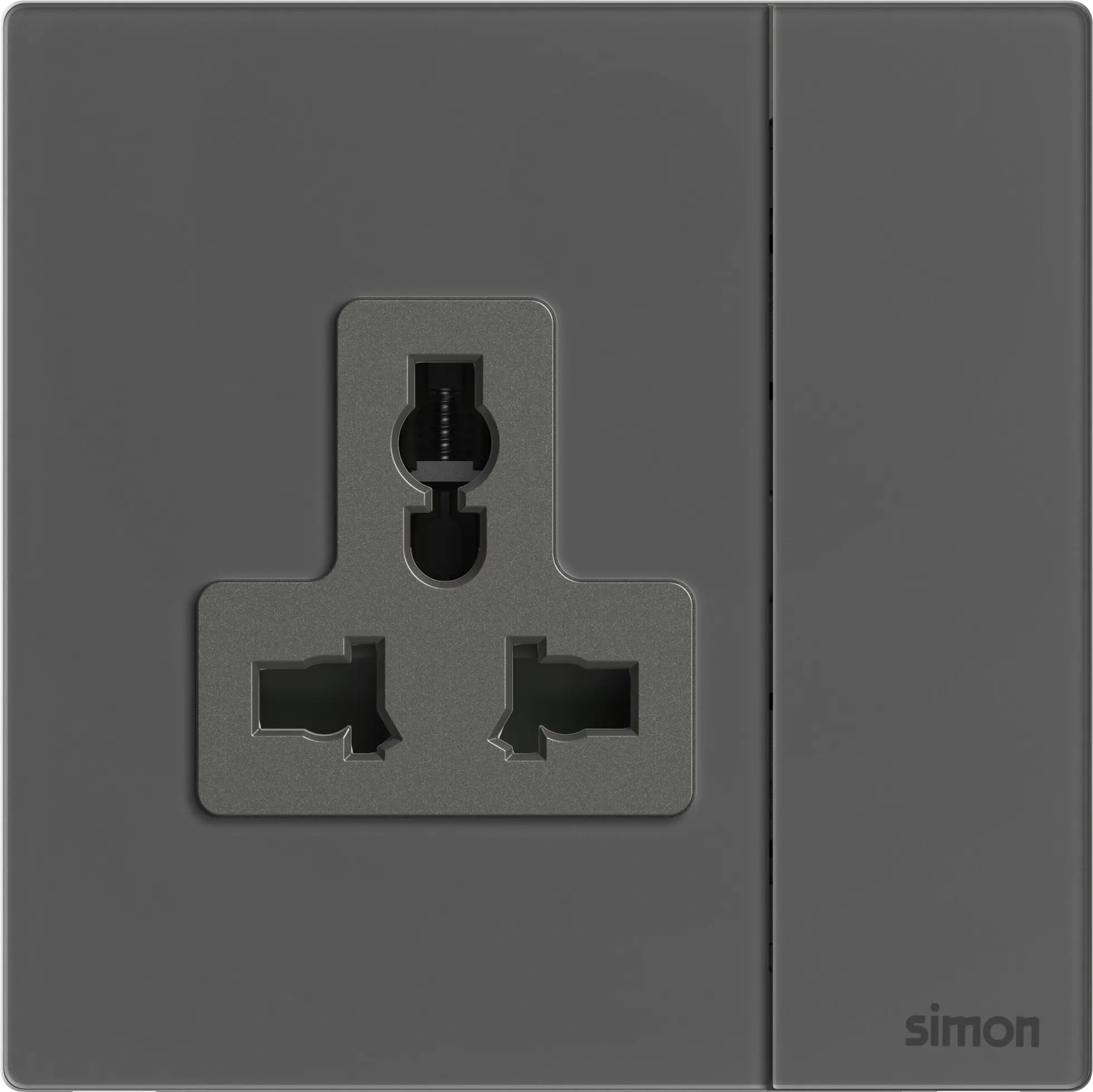 M7 Gem- Bộ ổ cắm 3 chấu đa năng + công tắc (13A 250V) (Diamond Grey) Simon M7 661089G-4D