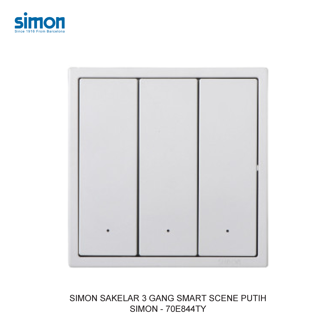  Smart TY cloud- Công tắc bối cảnh ba màu Xám Simon 70E844TY-61