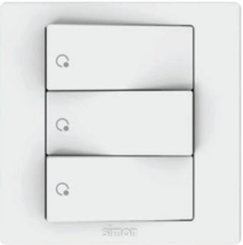  Bộ công tắc ba 2 chiều 16AX chuẩn vuông màu trắng Simon S5 S5132