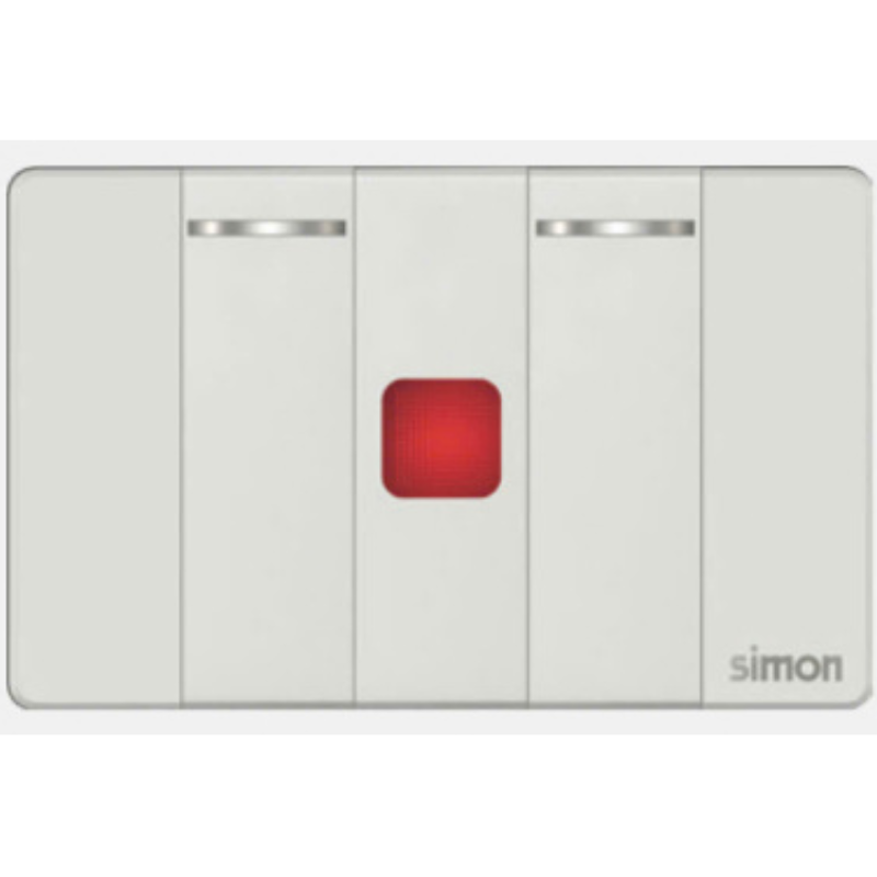 Simon K9 - Bộ 2 công tắc 2 chiều S + hạt đèn 591033