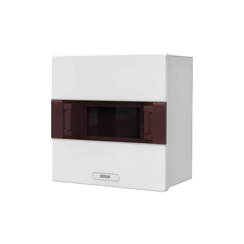Tủ Aptomat mặt phẳng, nhựa mờ 9 module Simon SMX65CS-9AB