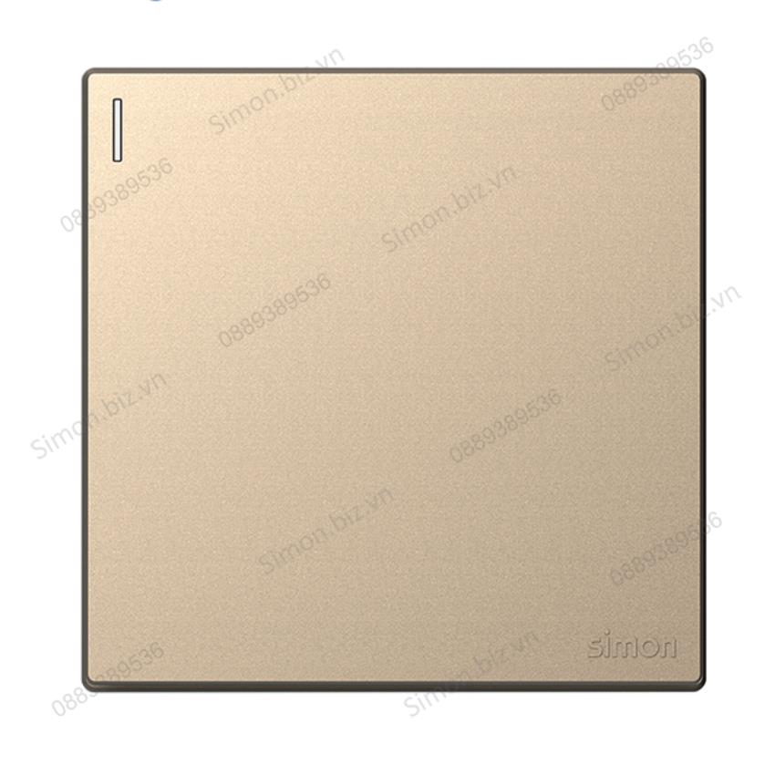 Bộ Công tắc đơn, 1 chiều mặt vuông màu sâm panh (champagne) cao cấp Simon S6 581011-46