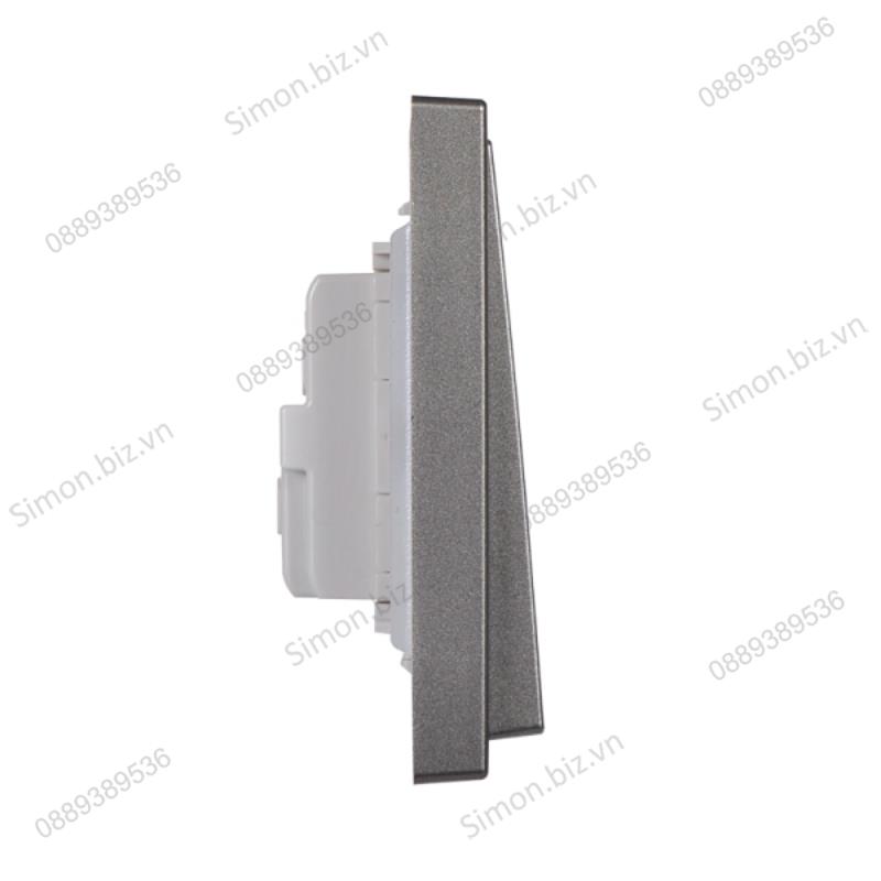 Module công tắc nhấn nhả, nút nhấn đơn màu Xám (Grey) Simon i7 701011F-61