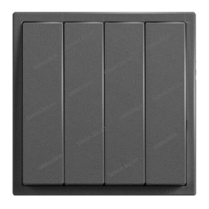 Module công tắc bốn 2 chiều màu Xám (Grey) Simon i7 701042-61